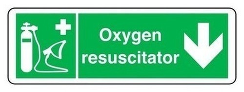 Oxygen resuscitator arrow - oxygen,