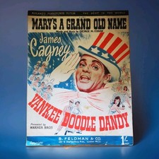 Vintage Sheet Music - Mary’s A Grand Old Name - Yankee Doodle Dandy James Cagney