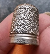 Antique Silver Thimble Charles