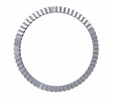 MIDSIZE 18K WHITE GOLD FLUTED