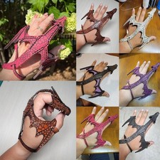 Faux Leather Dragon Bracelet