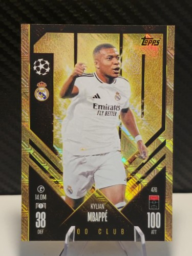 Kylian mbappe 100 club topps - kylian,