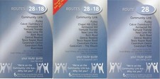 Reading transport bus 28 Community Link 3 A6 timetable 2011  Tesco Caversham