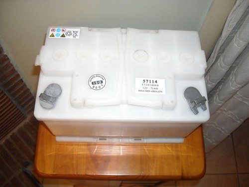 Nos white battery ford - nos,