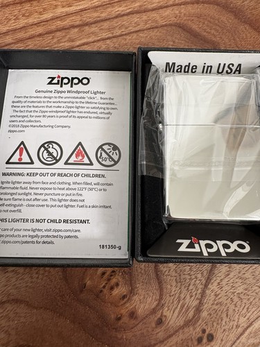Zippo made usa chrome - made,
