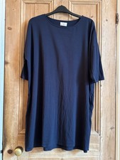 Hush brand navy jersey midi - jersey,