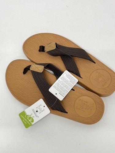 Kuailu mens flip flops brown - mens,