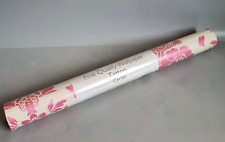 Laura Ashley Tatton Cerise Pink Wallpaper Pearlescent Damask - 1 Roll New Sealed
