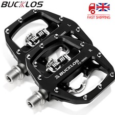 Mountain Bike Pedals Flat & SPD Clipless 9/16 in Bearings Sealed Road Aluminum