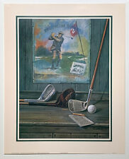 "The Follow Through"  Golf print  by Ruane Manning Reproduction Print