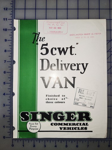 1933 singer cwt - cwt, van