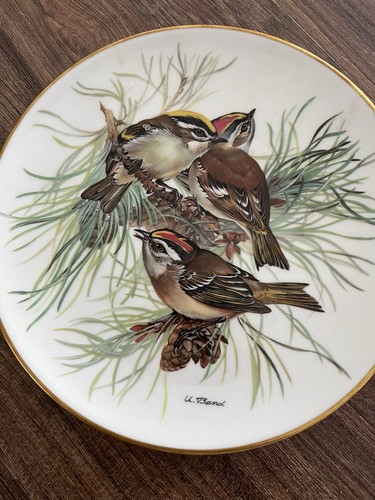 1986 vintage porcelain plate - 1986,