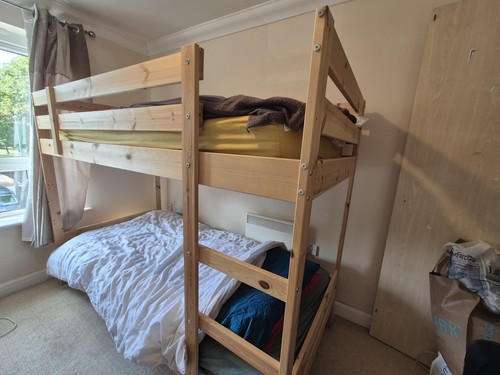Bunk bed with mattresses - bed,