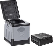 PORTABLE FOLDING CAMPING TOILET COMPACT POTTY LOO CARAVAN TOILET PICNIC FISHING