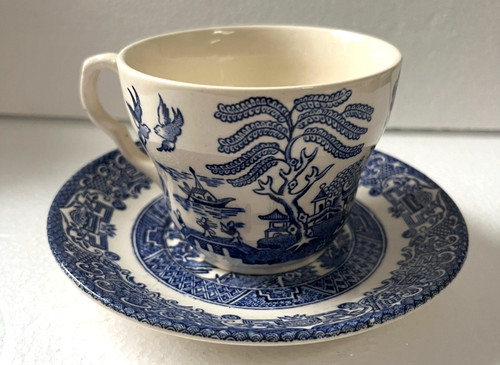 English ironstone willow blue - willow,