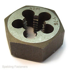 Metric Coarse Solid Hexagon Die Nuts British Steel M2 To M20 Individual/Box Set