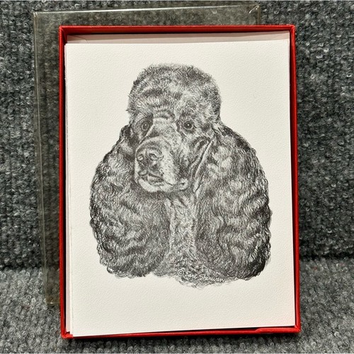 Vintage black standard poodle - vintage,