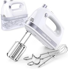 Hand Mixer Electric Whisk 400W Power Handheld Mixer Beater 5 Speed 
