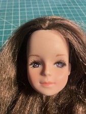 Vintage 80s Betty Teen Tong Brunette Doll Head Only, Beautiful Face Good Cond