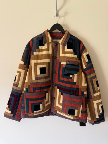 Bode log cabin quilt workwear - quilt,