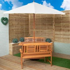 4 Person Folding Wooden Garden