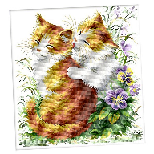 Cross stitch stamped kit - stitch,