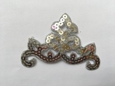 Sequined applique motif