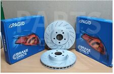 FOR MERCEDES C220 CDI 07-14 PERFORATED PAGID FRONT BRAKE DISCS 295MM BRAND NEW