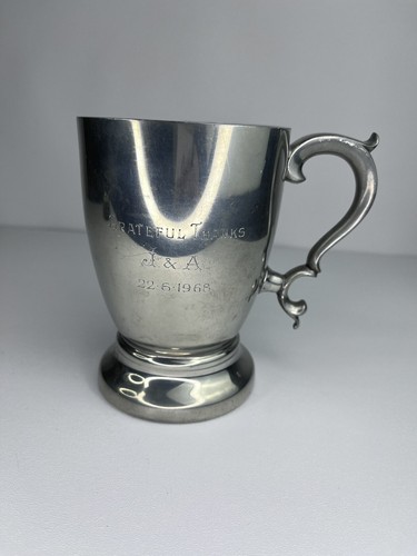 Vintage pewter tankard - vintage,
