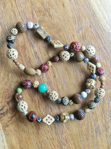Rare japanese ojime beaded - rare,