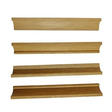 4x Vintage Original 1980's WOODEN Scrabble Tile Racks / Holders /Trays