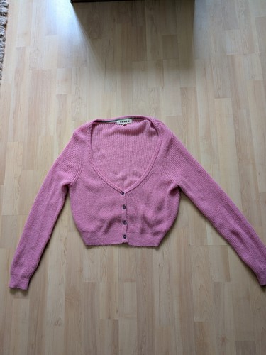 Boden pink soft crop cardigan
