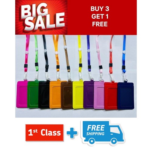 Card holder neck lanyard - id,