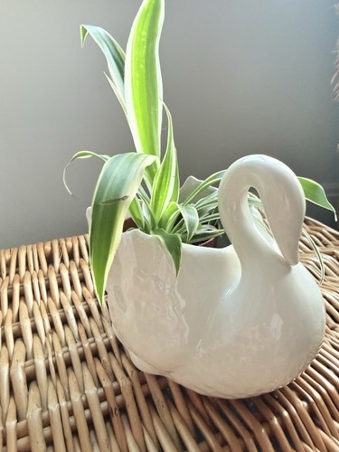 Large vintage white - white, porcelain