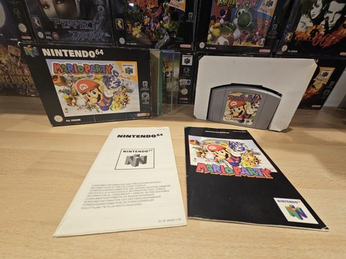 Mario party n64 game with - game, box