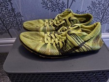 Nike Cross Country Flywire Racing Spikes Shoes XC Trainers Yellow Size 6 UK