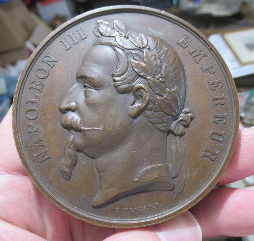 1861 france bronze medal - france,
