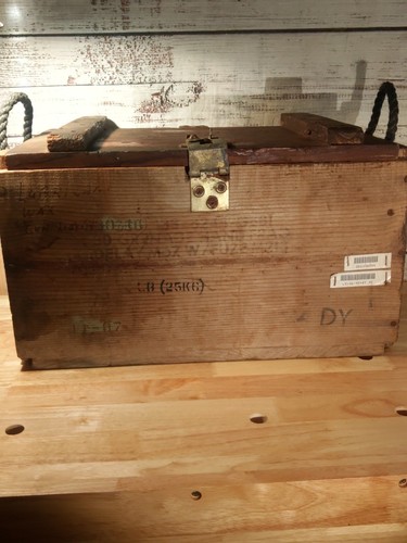 Vintage wooden military crate - vintage,