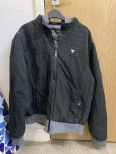 GUESS Men's Black Hooded