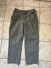 PETER STORM Mens Cargo 100% Cotton Trousers - 32W LIGHTWEIGHT - Green