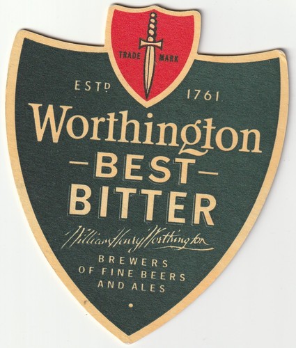 Beer mat worthington brewery - beer,