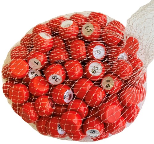 Raffle balls flat sided - flat,