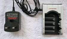 UNIROSS Silver AA/AAA Battery Charger Model C0128124 B3 240v-12v for NI-MH Cells