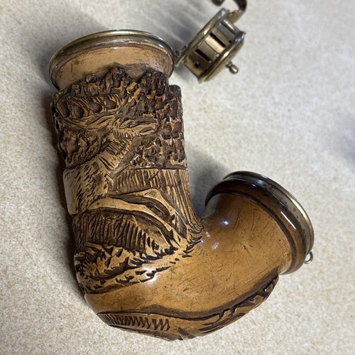 Antique meerschaum pipe - meerschaum, carved