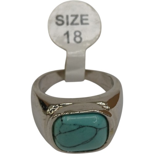 Turquoise stone ring - stone, size