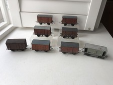 8 Kit Built Vans Wagons Model Railway OO Gauge