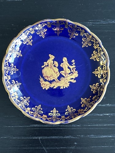Limoges pin dish cobalt - dish,