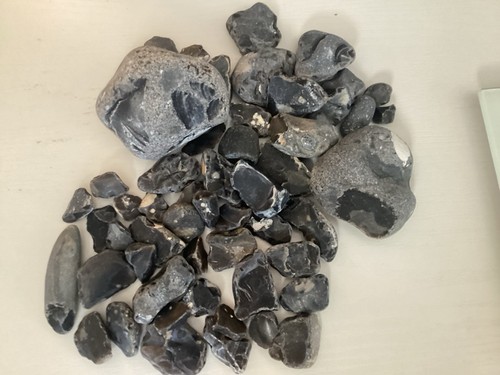 Black flint krzemień - black,