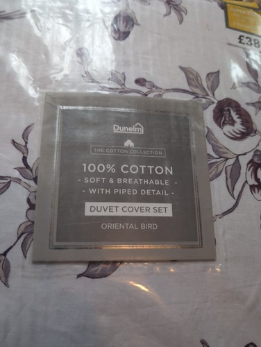 Dunelm 100 cotton duvet cover - 100%,
