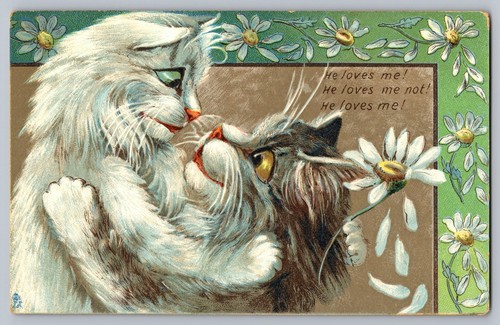 Boulanger romantic cats - cats, hug